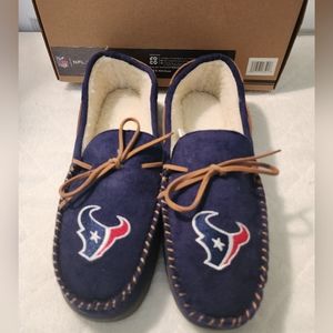 NWT Men's NFL Houston Texans Moccasins